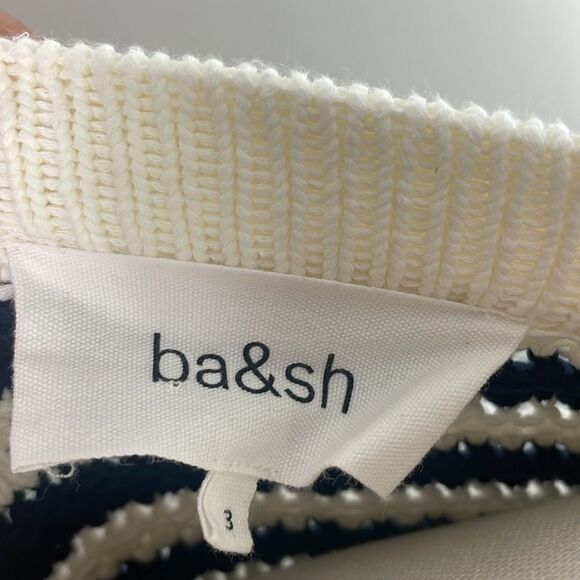 Na&sh Navy White Striped Cardigan - Picture 4 of 5